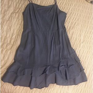 Periwinkle Lush Ruffle Mini Dress